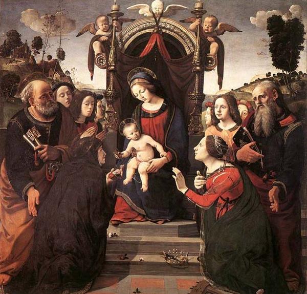 Piero di Cosimo Mystical Marriage of St Catherine of Alexandria France oil painting art